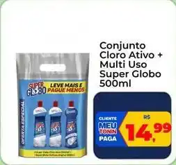 Super globo - conjunto cloro ativo + multi uso