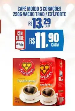 Carvalho Supermercado Café moído 3 corações oferta