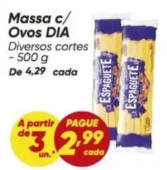 Dia Dia - massa c/ovos oferta