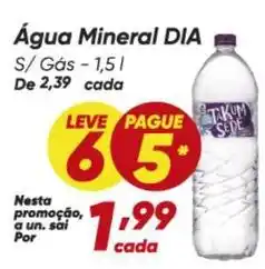 Dia Dia - água mineral oferta