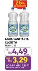 Assaí Atacadista Clorito - água sanitaria oferta