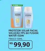 Assaí Atacadista Isdin - protetor solar facial solução fps 60 fusion water oferta