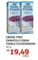 Assaí Atacadista Fleischmann - creme tipo chantilly gran finale oferta