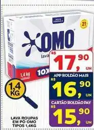 Roldão Omo - lava roupas em pó oferta