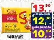 Roldão Sadia - lasanha oferta