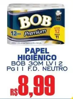 Supermercado Vitorino papel higiênico bob 30m lv i 2 oferta
