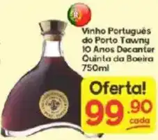 Supermercados Princesa Vinho Português do Porto Tawny 10 Anos Decantar Quinta da Boeira oferta