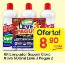 Supermercados Princesa Kit Limpador Saponi Cloro Ativo oferta