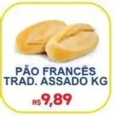 Supermercado Vitorino pão francês trad. assado kg oferta
