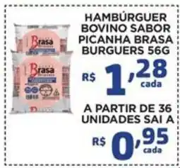 Bahamas Mix Hambúrguer bovino sabor picanha brasa burguers oferta
