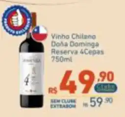 Extrabom Supermercados Vinho Chileno Doña Dominga Reserva 4Cepas oferta