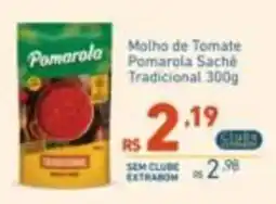 Extrabom Supermercados molho de tomate pomarola sachê tradicional oferta