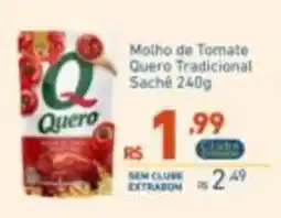 Extrabom Supermercados Molho de Tomate Quero Tradicional oferta