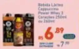 Extrabom Supermercados Bebida Láctea Cappuccino Power Whey 3 oferta