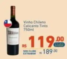 Extrabom Supermercados Vinho Chileno Calicanto Tinto oferta
