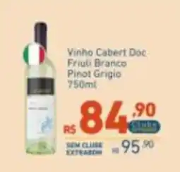 Extrabom Supermercados Vinho Cabert Doc Friuli Branco Pinot Grigio oferta