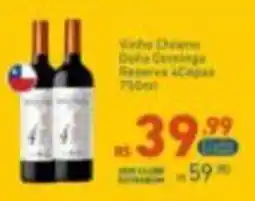 Extrabom Supermercados Vinho chileno daña cerveza reserva 4 cegas oferta