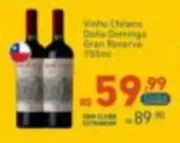 Extrabom Supermercados Vinho Chileano Dona Derringe Gran Reserve oferta
