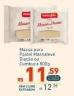 Extrabom Supermercados Massa para Pastel Massaleve oferta