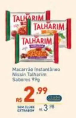 Extrabom Supermercados Macarrão instantâneo nissin talharim sabores oferta