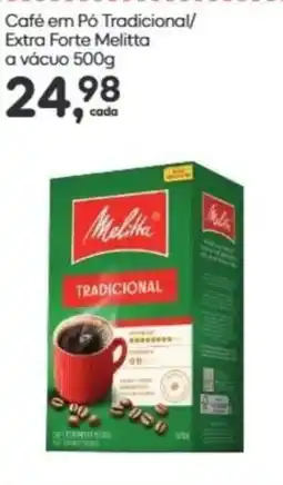 Asun Café em Pó Tradicional/Extra Forte Melitta oferta
