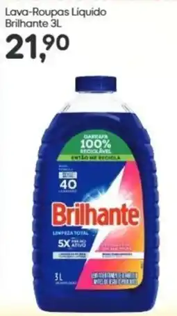Asun Lava-Roupas Líquido Brilhante 3L oferta