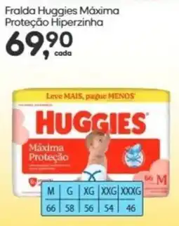 Asun Fralda huggies máxima proteção hiperzinha oferta