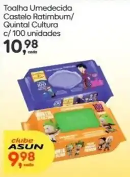 Asun Toalha Umedecida Castelo Ratimbum/ Quintal Cultura oferta