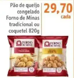 Sonda Pão de queijo congelado forno de minas tradicional ou coquetel oferta