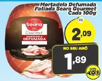 Mortadela Defumada Fatiada Seara Gourmet