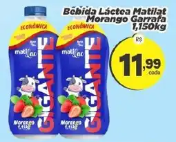 Amarelinha supermercados Bebida Lactea Matilat Morango oferta