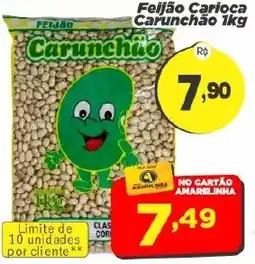 Amarelinha supermercados Feijão carioca carunchão oferta