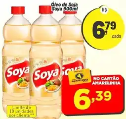 Amarelinha supermercados Óleo de soja soya oferta