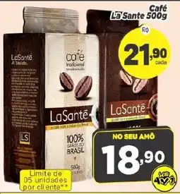 Amarelinha supermercados Café LaSante oferta