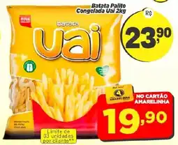Amarelinha supermercados Batata palito congelada uai 2kg oferta