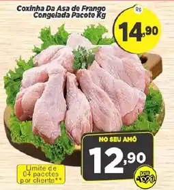 Amarelinha supermercados Coxinha Da Asa de Frango Congelada Pacote Kg oferta
