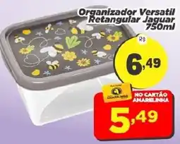 Amarelinha supermercados Organizador Versatil Retangular Jaguar oferta