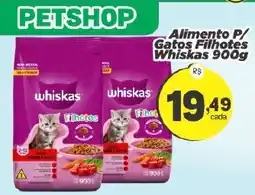 Amarelinha supermercados Alimento p/ gatos filhotes whiskas oferta