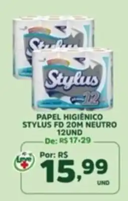 Araújo Supermercados Papel higiênico stylus fd 20m neutro oferta
