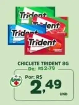 Araújo Supermercados chiclete trident 8g oferta