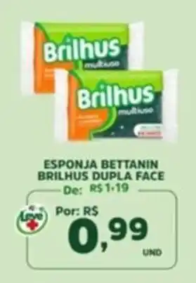 Araújo Supermercados esponja bettanin brilhus dupla face oferta