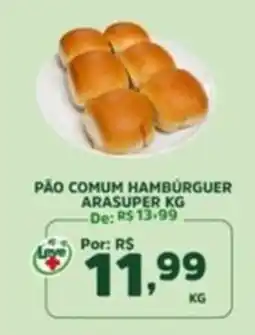 Araújo Supermercados Pão comum hambúrguer oferta