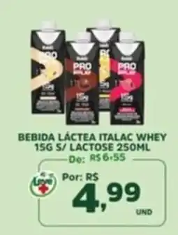 Araújo Supermercados Bebida Láctea Italac Whey oferta