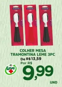 Araújo Supermercados Colher mesa tramontina leme 3pc oferta
