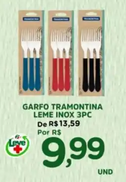 Araújo Supermercados Garfo tramontina leme inox 3pc oferta