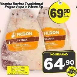 Amarelinha supermercados Picancha bovina tradicional oferta