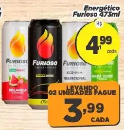 Amarelinha supermercados Energético Furioso oferta