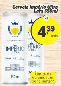 Amarelinha supermercados Cerveja império ultra oferta