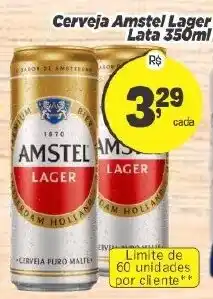 Amarelinha supermercados Cerveja amstel lager oferta