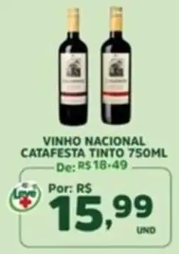 Araújo Supermercados vinho nacional catafesta tinto oferta